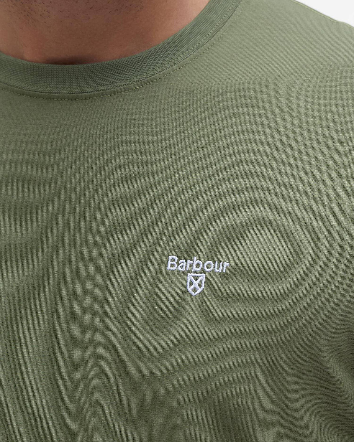Barbour Essential Sports T-Shirt - Burnt Olive Green