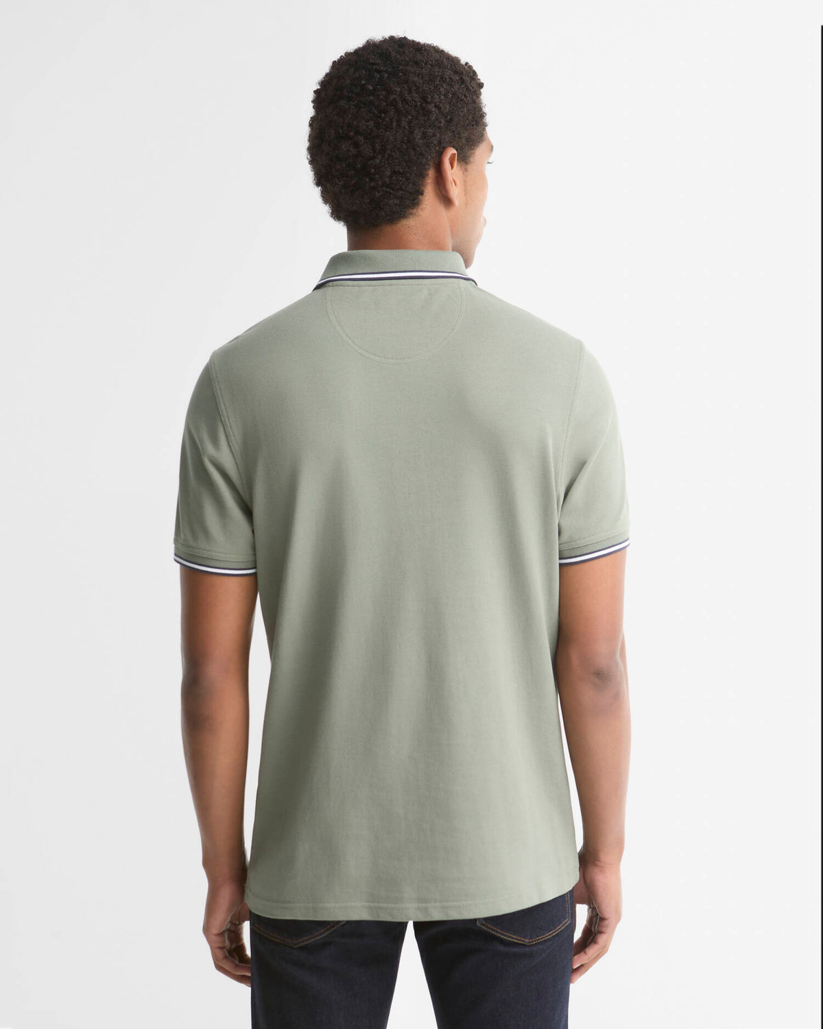 Barbour Fielding Tipped Collar Polo Shirt - Agave Green