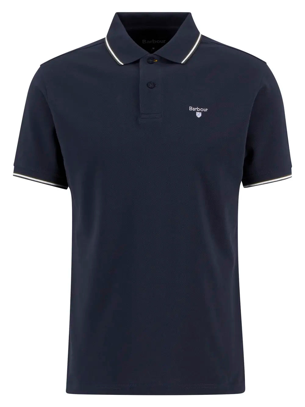 Barbour Fielding Tipped Collar Polo Shirt - Navy