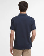Barbour Fielding Tipped Collar Polo Shirt - Navy