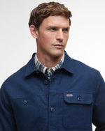 Barbour Giles Twill Overshirt - Navy Blue