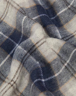 Barbour Glove & Tartan Scarf Gift Set - Grey Midnight