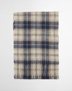 Barbour Glove & Tartan Scarf Gift Set - Grey Midnight