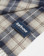Barbour Glove & Tartan Scarf Gift Set - Grey Midnight