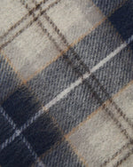 Barbour Glove & Tartan Scarf Gift Set - Grey Midnight