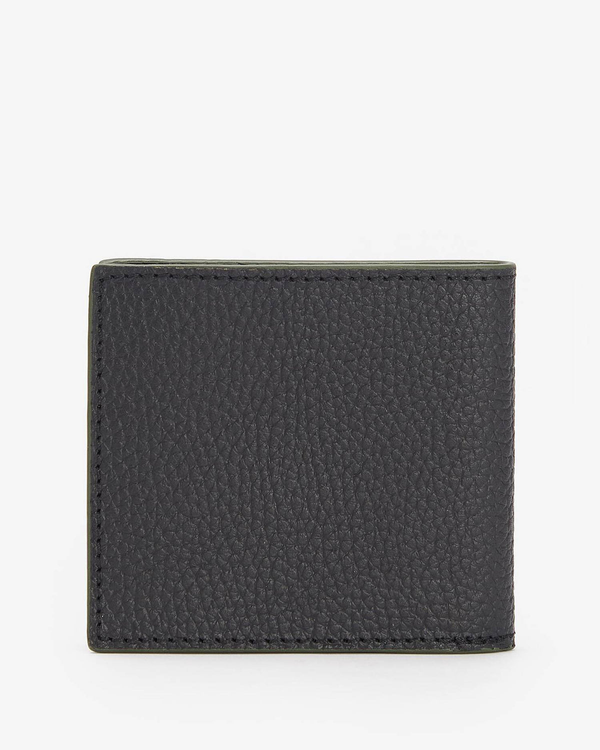 Barbour Grain Leather Billfold Wallet - Black
