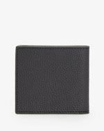 Barbour Grain Leather Billfold Wallet - Black