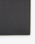 Barbour Grain Leather Billfold Wallet - Black