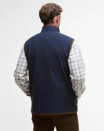 Barbour Harwood Half-Zip Fleeced Gilet - Navy Blue