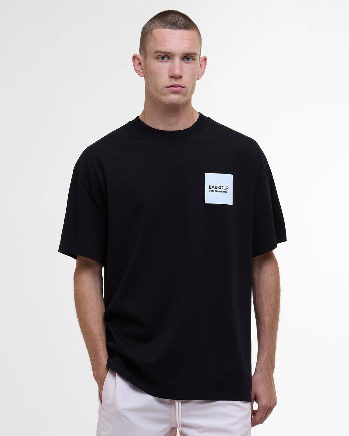 Barbour International Block Print T-Shirt - Black