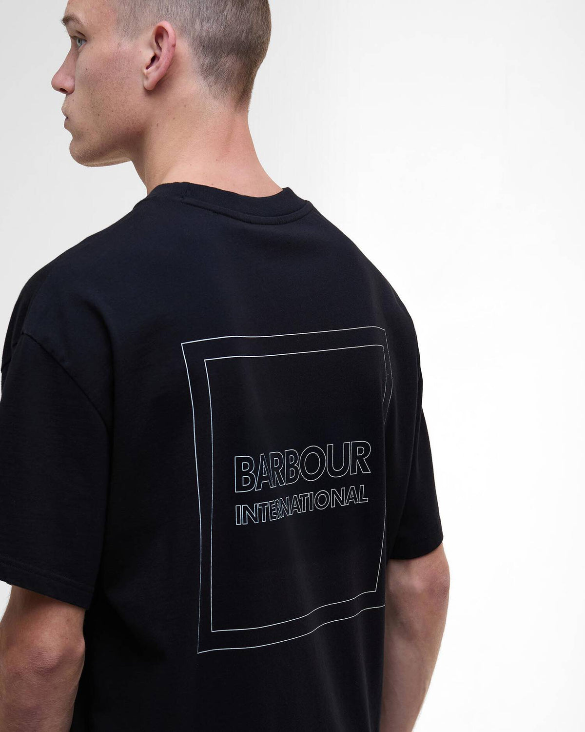 Barbour International Block Print T-Shirt - Black