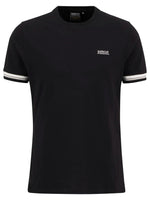 Barbour International Bruce Tipped Cuff T-Shirt - Black/ White