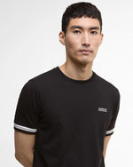 Barbour International Bruce Tipped Cuff T-Shirt - Black/ White