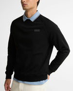 Barbour International Essential Crew Neck Sweatshirt - Black/ Pewter