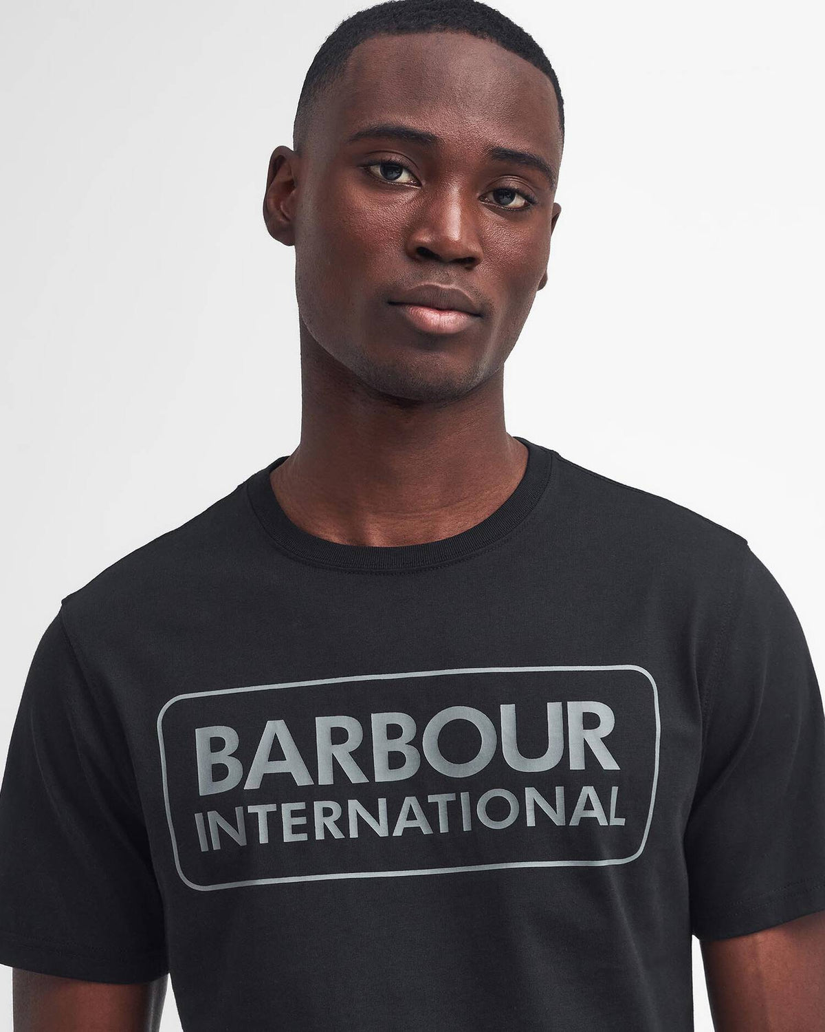 Barbour International Essential Large Logo T-shirt - Black