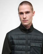 Barbour International Heysham Quilted Sweatshirt Jacket - Black