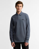 Barbour International Long Sleeve Polo - Charcoal Grey