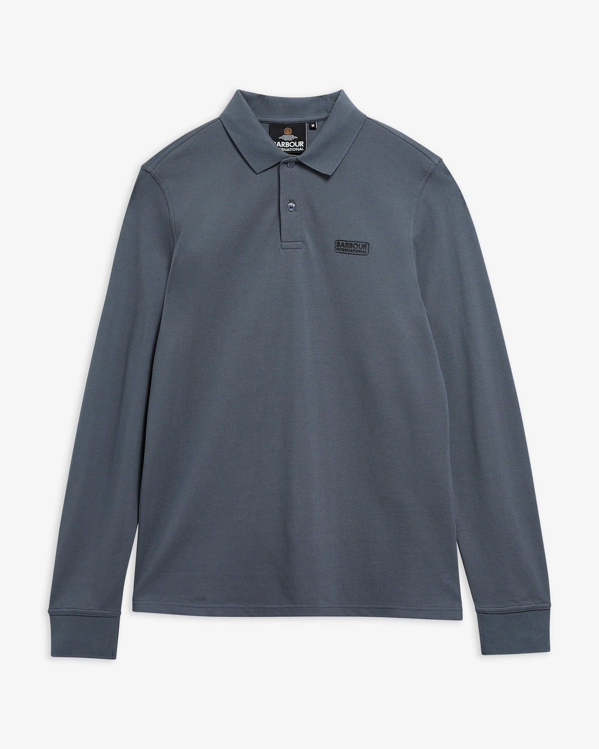 Barbour International Long Sleeve Polo - Charcoal Grey