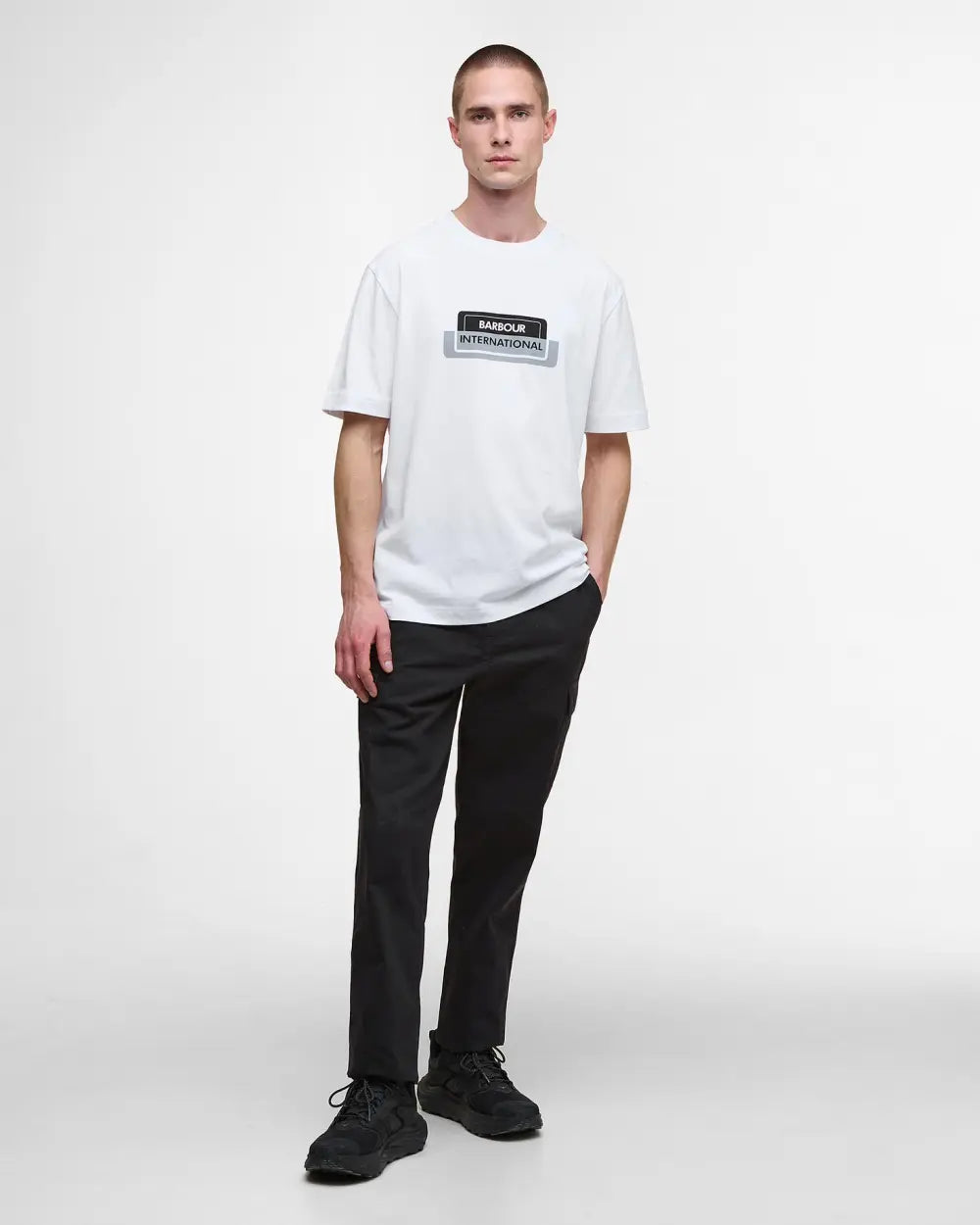 Barbour International Optic T-Shirt - White