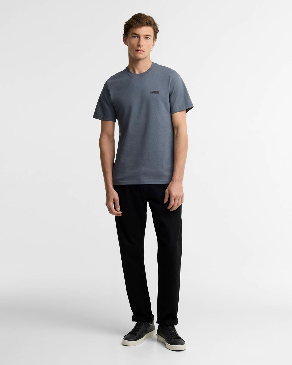 Barbour International Small Logo T-Shirt - Washed Charcoal