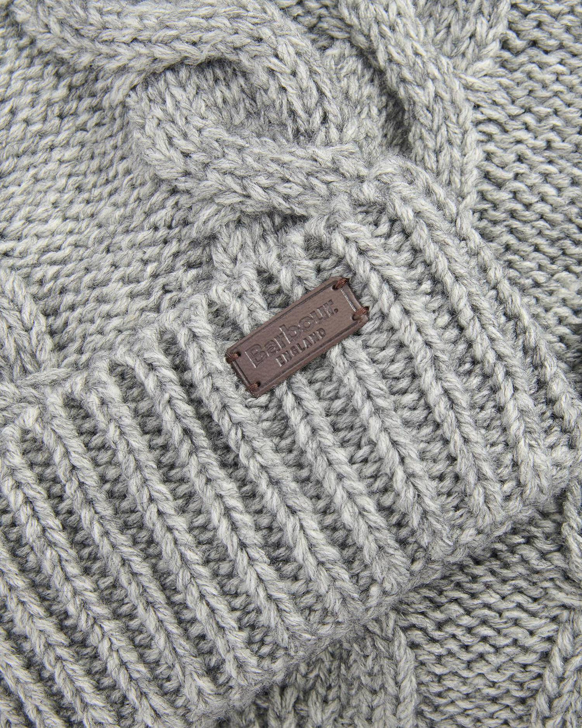Barbour Jesmond Beanie & Scarf Gift Set - Mid Grey