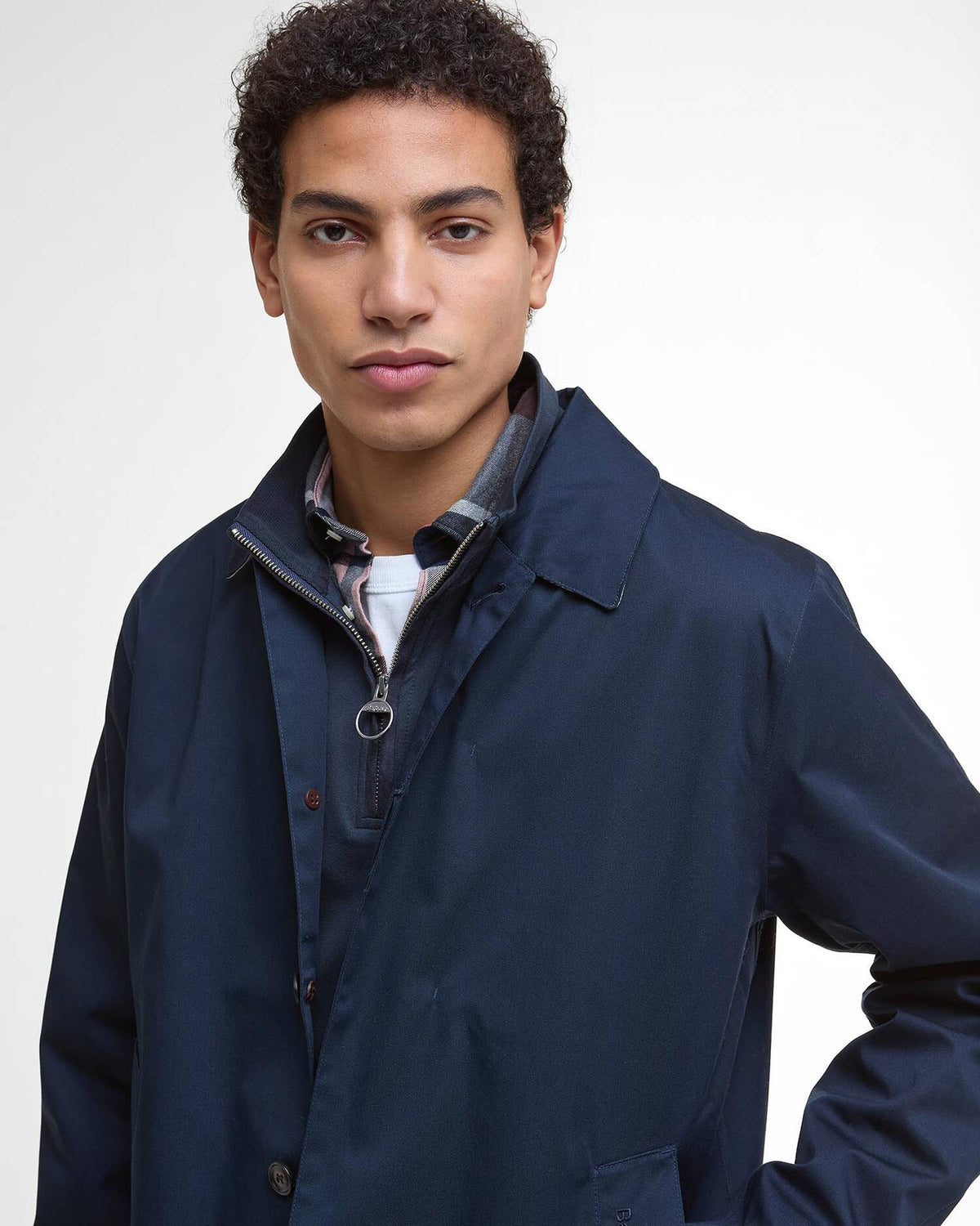 Barbour Lorden Waterproof Jacket - Navy Blue