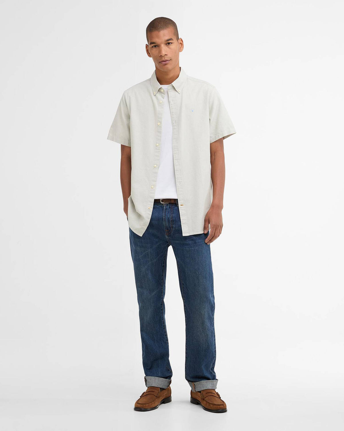 Barbour Oxtown S/S Tailored Shirt - Sea Green
