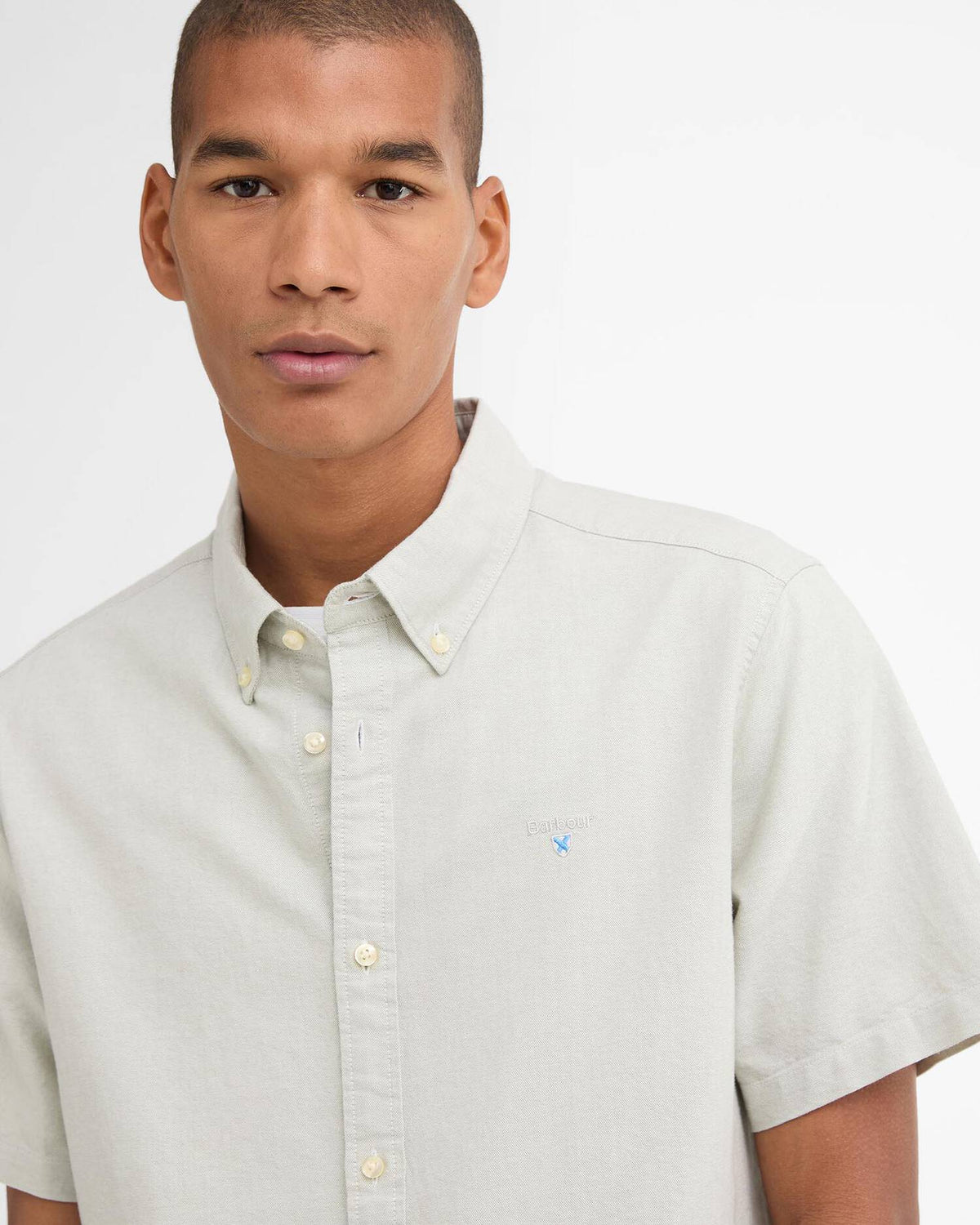 Barbour Oxtown S/S Tailored Shirt - Sea Green