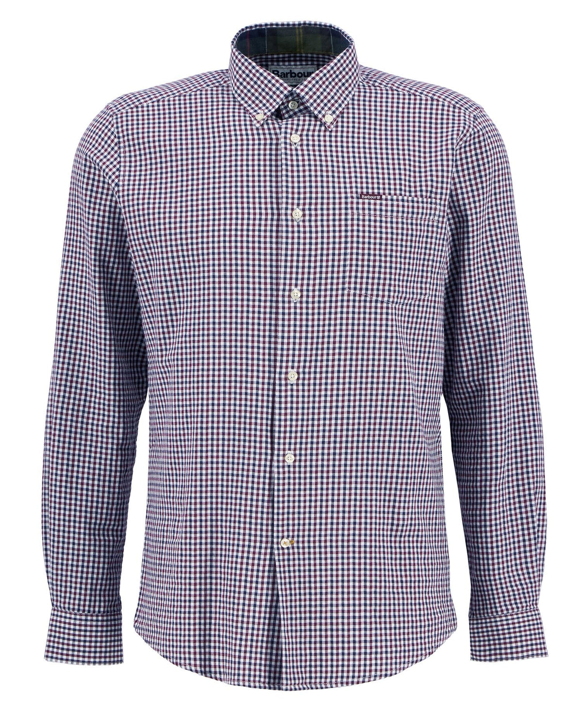 Barbour Padshaw Tailored Check Long-Sleeved Shirt - Rich Red