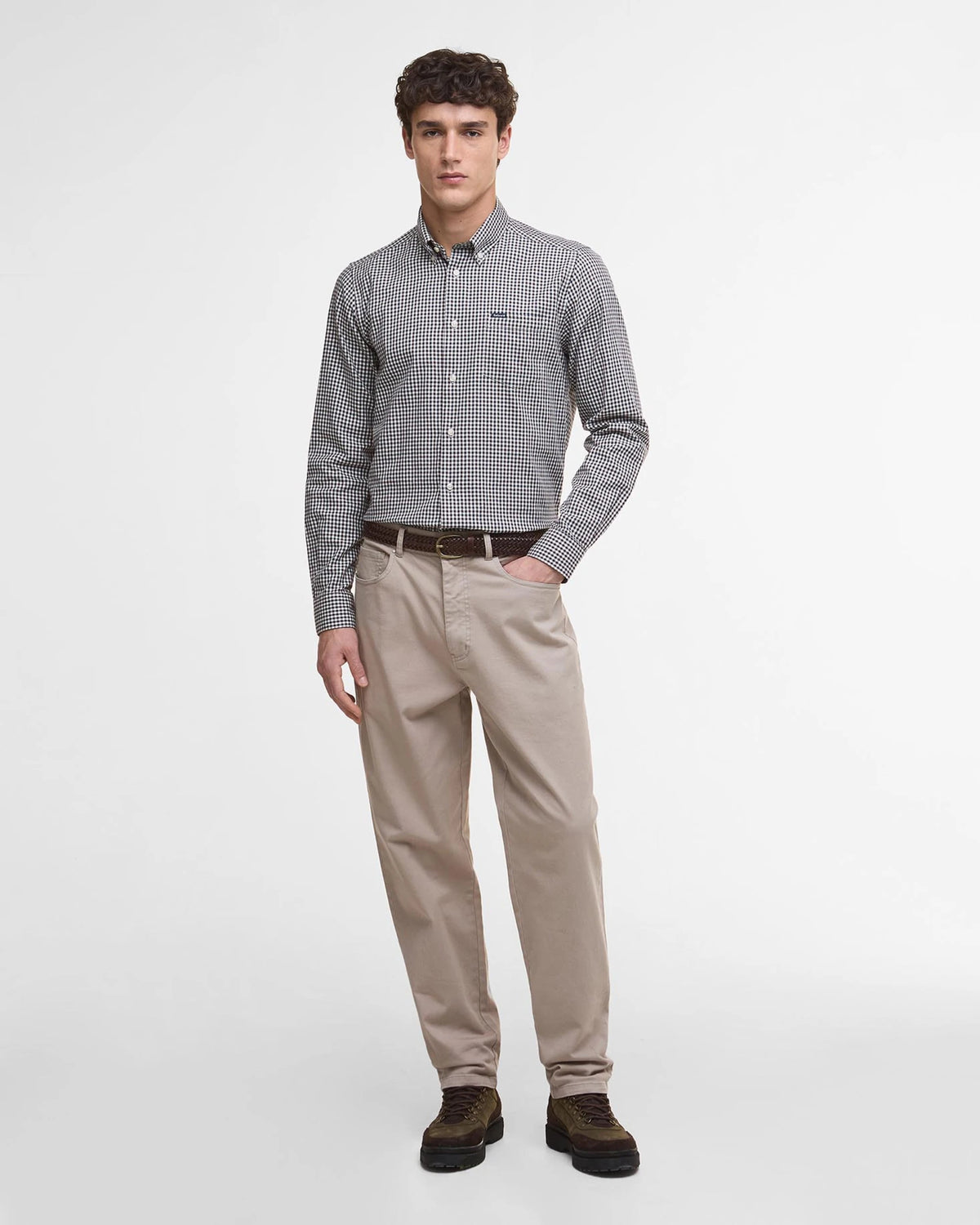 Barbour Padshaw Tailored Long-Sleeved Shirt - Dark Oak