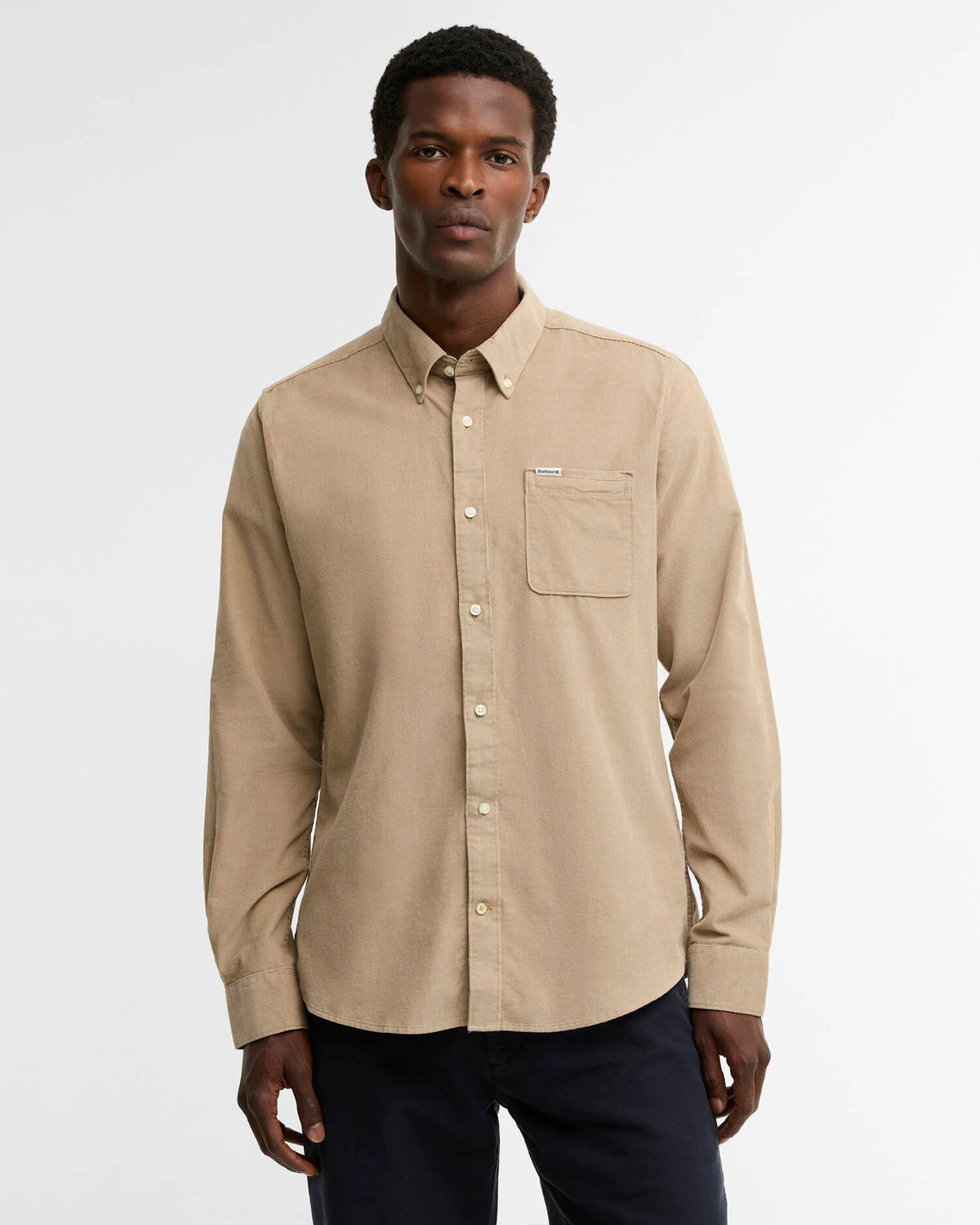 Barbour Ramsey Tailored Long-Sleeved Shirt - Washed Stone