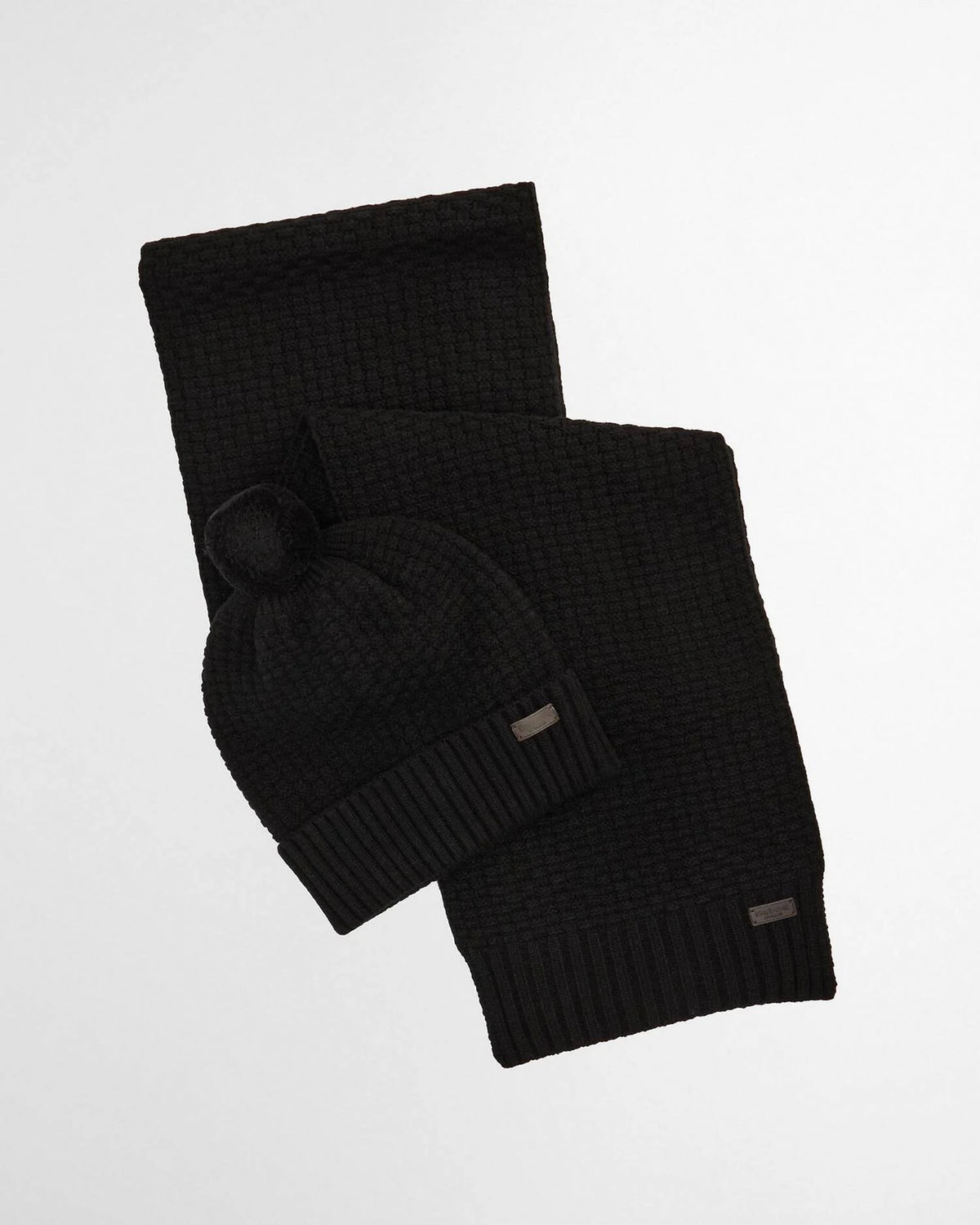 Barbour Ramside Beanie & Scarf Gift Set - Black