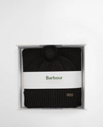 Barbour Ramside Beanie & Scarf Gift Set - Black