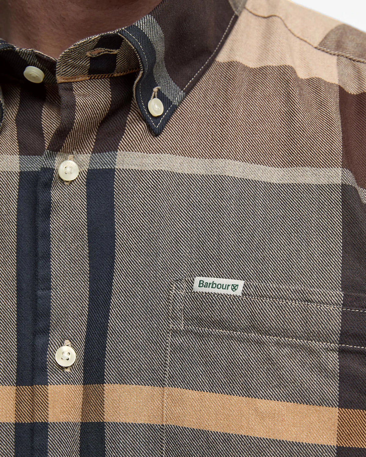 Barbour Bearpark Regular Tartan Check Shirt - Brown Autumn Dress