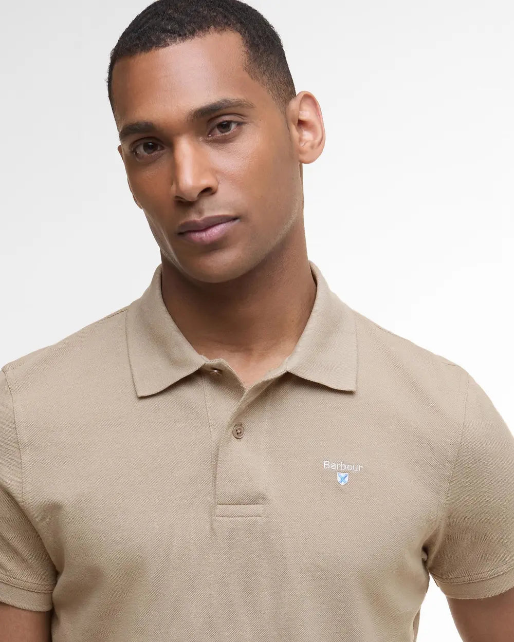 Barbour Sports Polo Shirt - Washed Stone