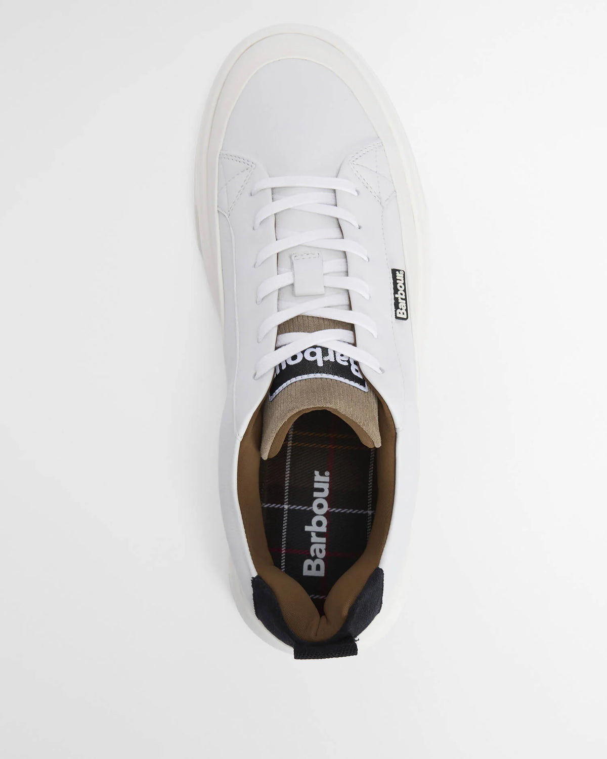 Barbour Stannington Trainer - White/Navy/Trench