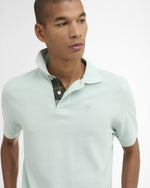 Barbour Tartan Pique Polo Shirt - Mint Blue