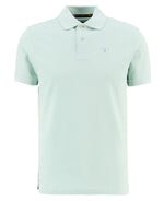 Barbour Tartan Pique Polo Shirt - Mint Blue