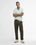 Barbour Tartan Pique Polo Shirt - Mint Blue