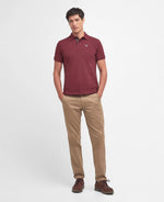 Barbour Tartan Pique Polo Shirt - Ruby