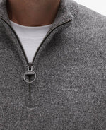 Barbour Tisbury Half Zip Knitted Jumper - Classic Grey