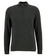 Barbour Tisbury Half Zip Knitted Jumper - Dark Seaweed