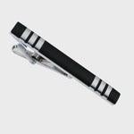 Sophos Tie Bar - Black & Silver Finish