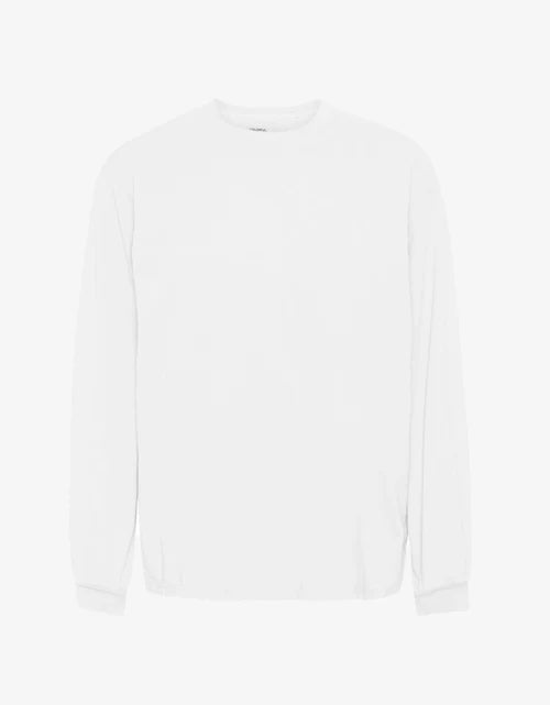 COLORFUL STANDARD Oversized Organic Long sleeve T-Shirt - Optical White