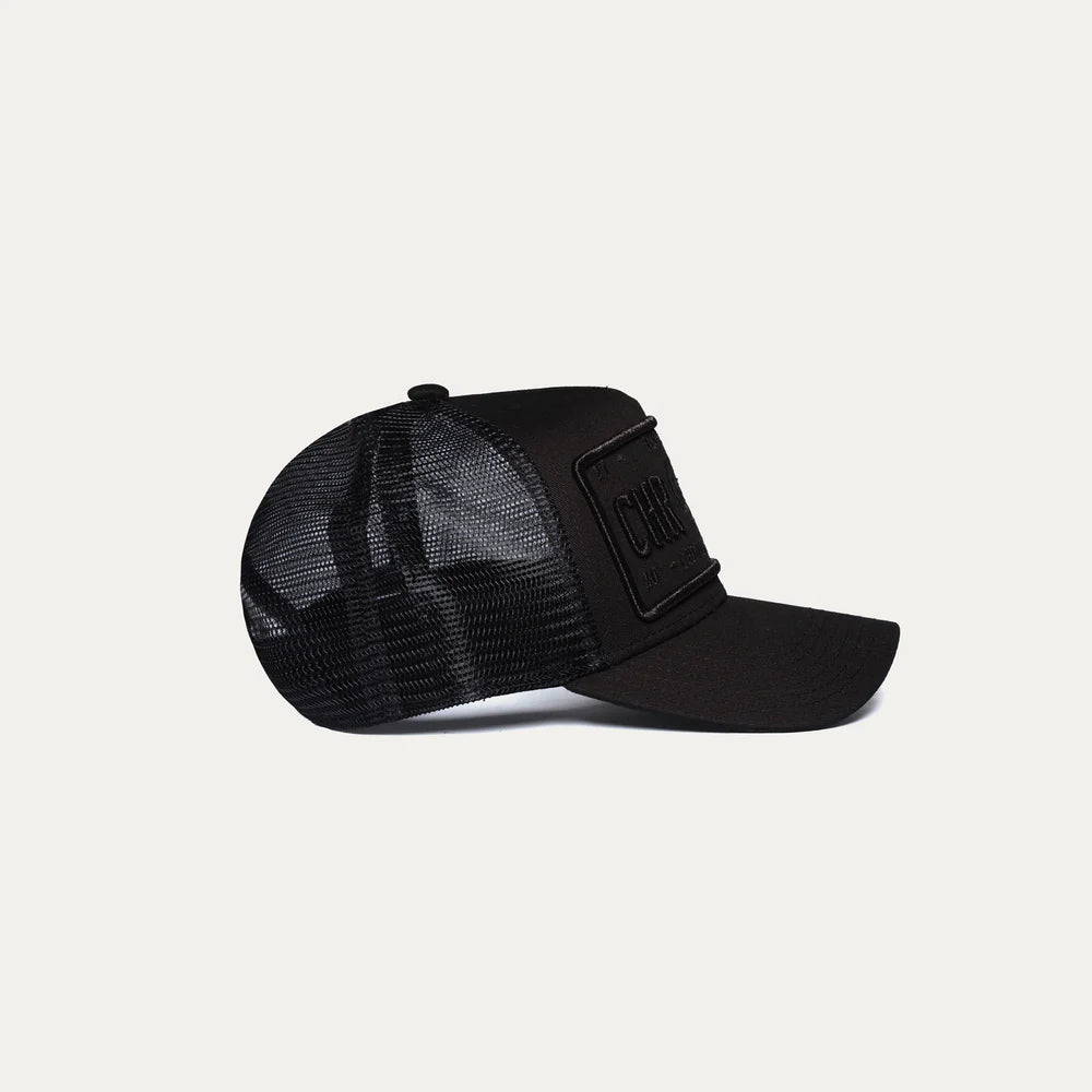 Christian Rose Iconic II Trucker Cap - Black Metallic
