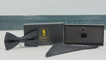 Charles Grey Bow Tie with Pocket Square, Cuff Link Set - Black