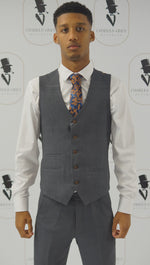 Charles Grey Charlton Waistcoat - Grey