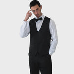 Charles Grey Edward Waistcoat - Black