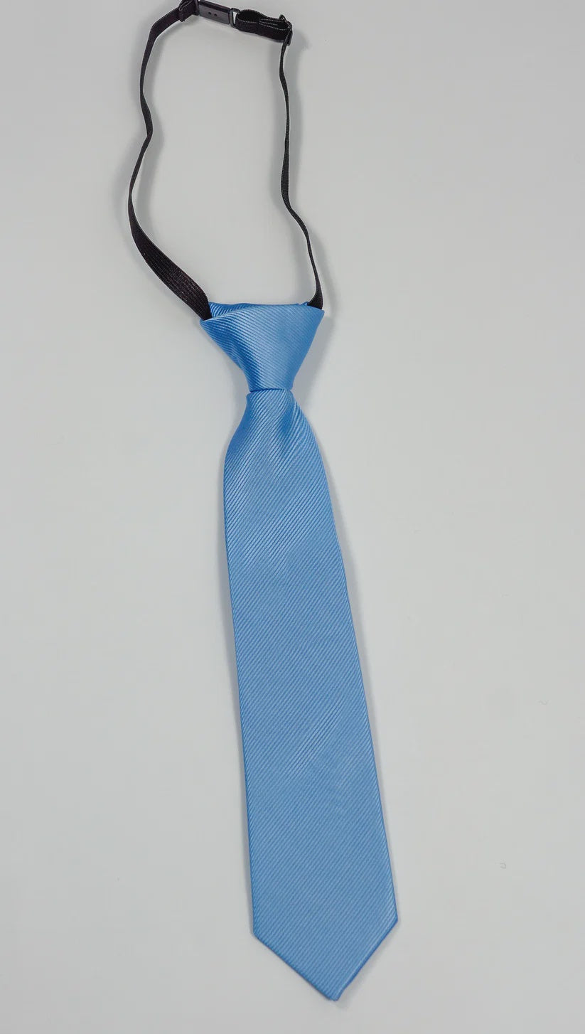 Charles Grey Kids Tie - Sky Blue