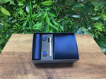 Charles Grey Tie, Pocket Square, Cuff Link & Tie Clip Set - Navy Blue